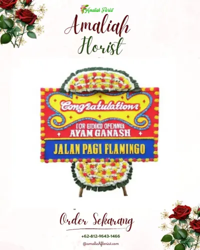 Bunga Papan Congratulation di Hunuth/durian Patah